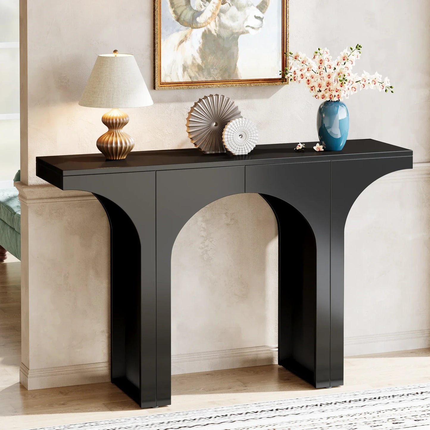 Console Table Wood 33.86"H x 47"W