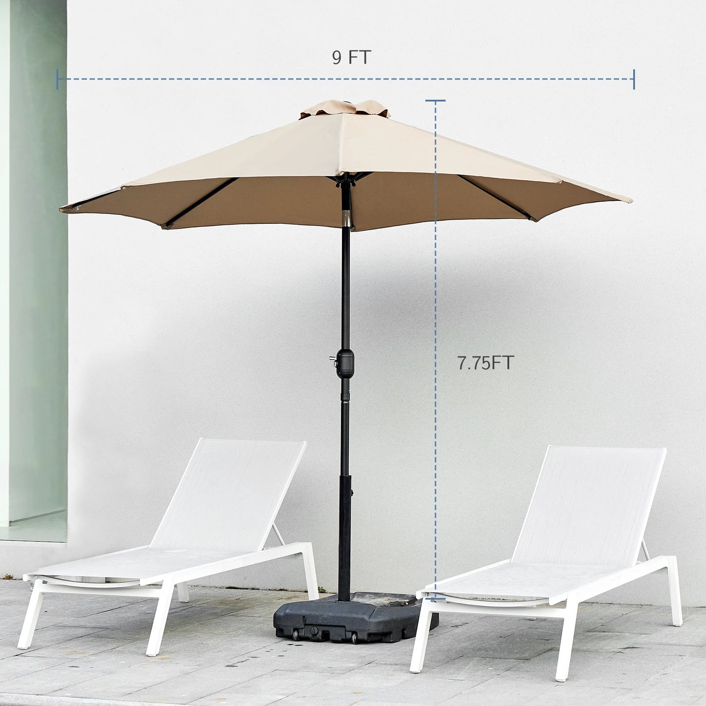 Outdoor Patio Umbrella UV Protection For Pool or Patio