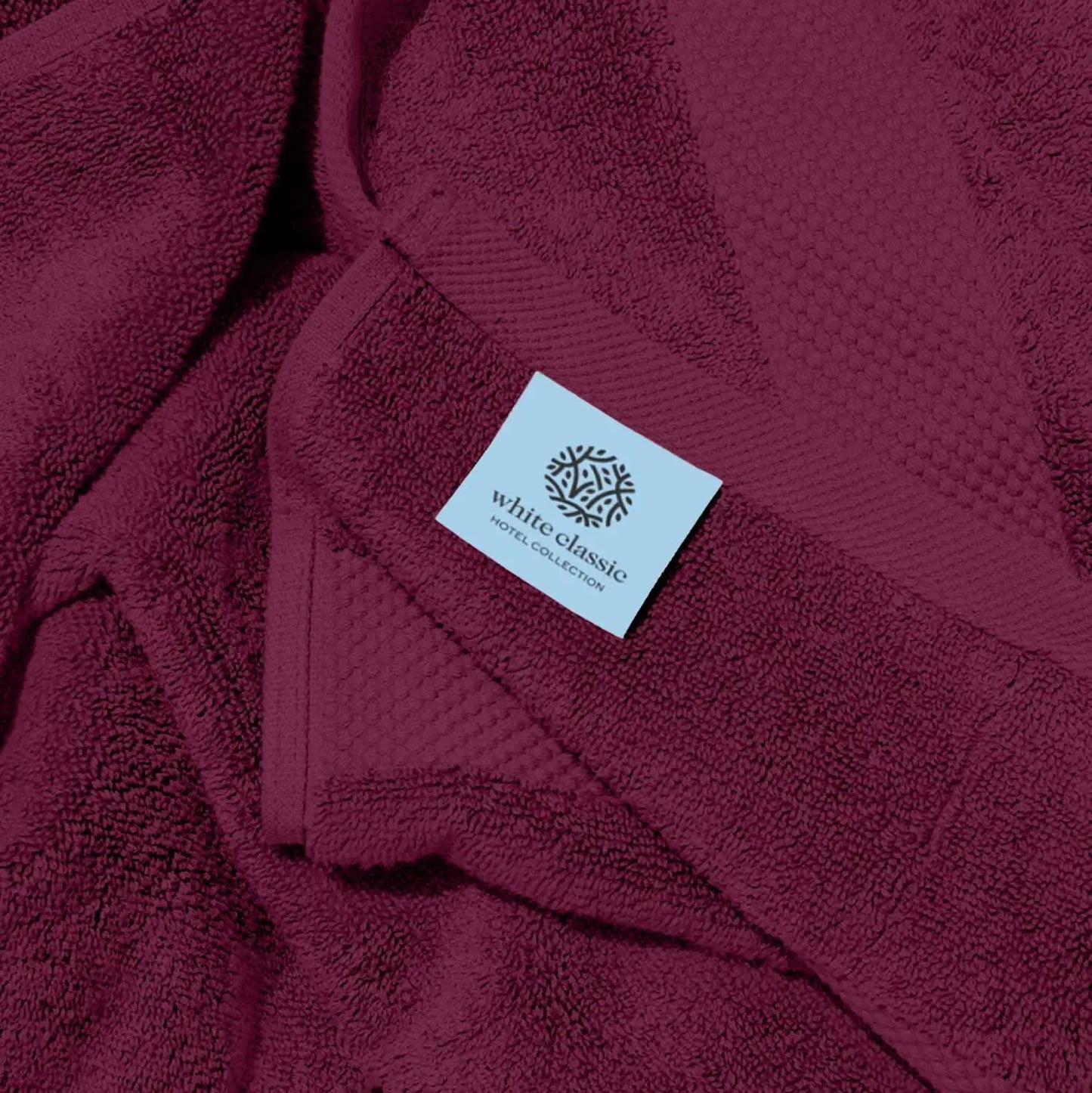 Soft Wine Red Luxury 27x54 inch Quick Dry Bath Towels Large 700 GSM Cotton