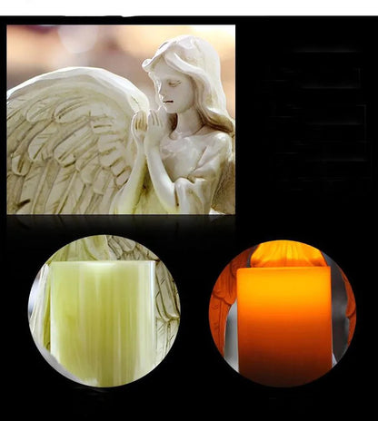 9" Praying Angel Flamless LED Candle Statue