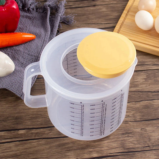 1Pc 2.5L Large Capacity Baking Measuring Cup with Lid