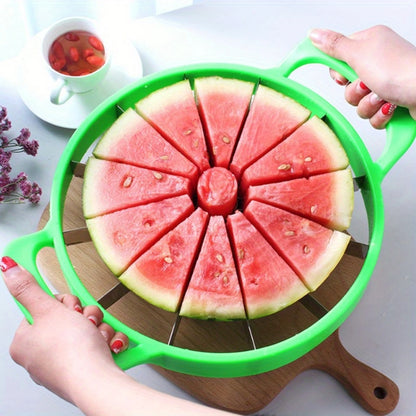 Stainless Steel Watermelon Slicer - Large Manual Cutter For Perfect Slices