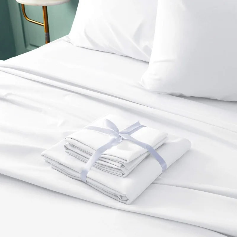 Hotel Luxury Bed Sheets Set 6 Piece(King, White) - Super Soft 1800 Thread Count