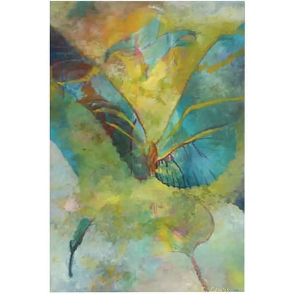 Rickey Lewis "Butterflight" Contemporary Canvas Art Vertical Insect Theme 16x24