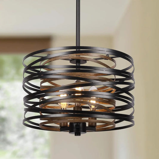 12.6'' Farmhouse Chandelier 3 light