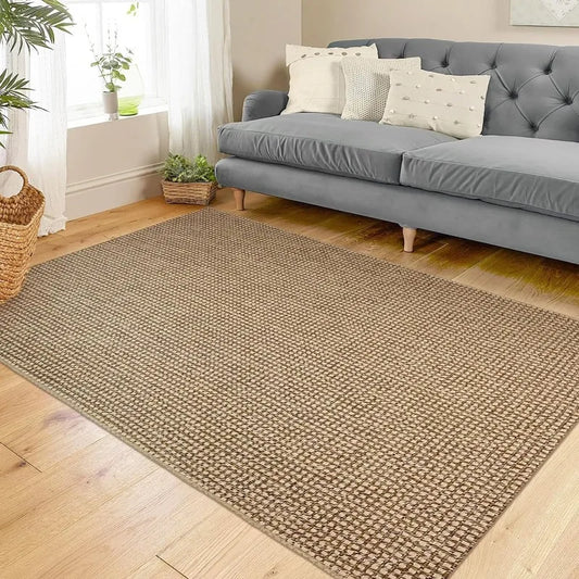 Boho Rugs Washable Area Rugs Rubber Backed Braided Cotton