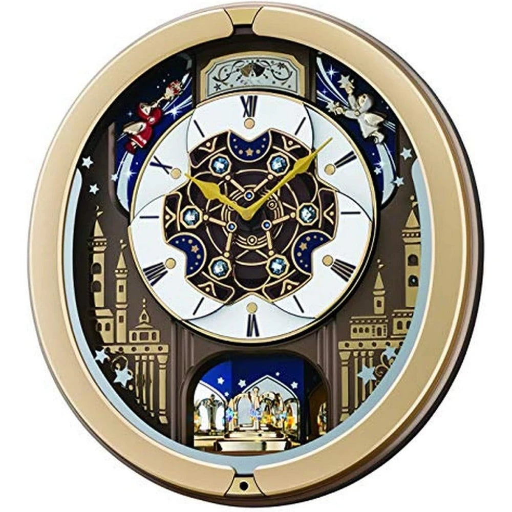 Melodies in Motion Wall Clock, Skyline and Starry Night