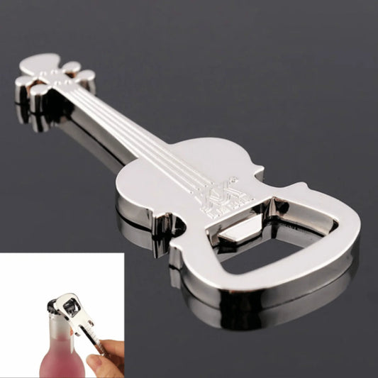 Guitar Shape Zinc Alloy Bottle Opener - Perfect Kitchen Gadget for Beer