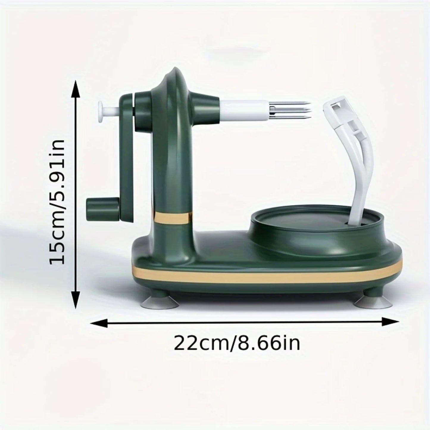 Steel Peeler & Slicer - Automatic Rotating Fruit Cutter