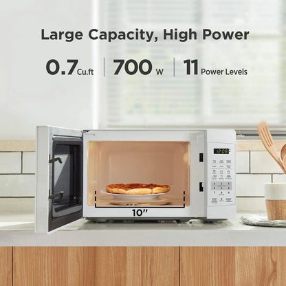 Countertop Microwave Oven with Sound On/Off, ECO Mode and Easy One-Touch Buttons