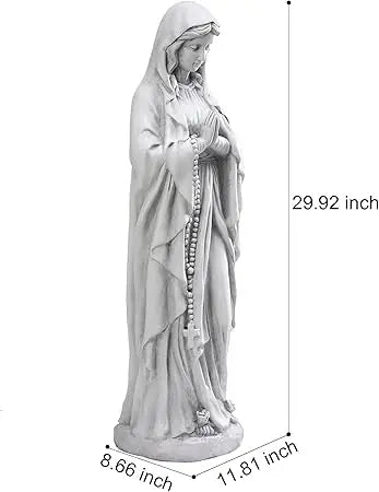 Garden Statues Praying Angel Statue 31.1" Grave Decorations Magnesium Oxide