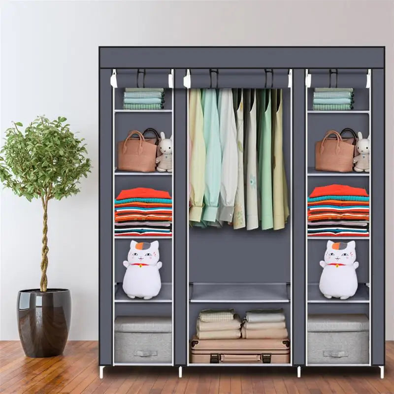 Foldable Wardrobe Household Bedroom Multipurpose Storage Rack