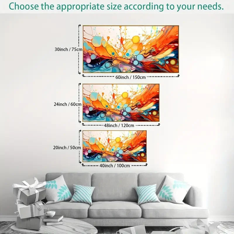 Vibrant Fantasy Art Canvas Painting - Large-Scale Modern Abstract Wall Art