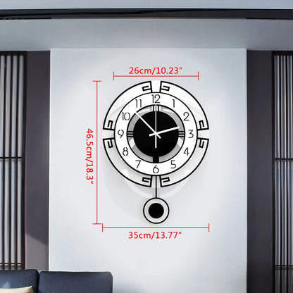 Modern Europe Style Large Swing Wall Clock Modern Quartz