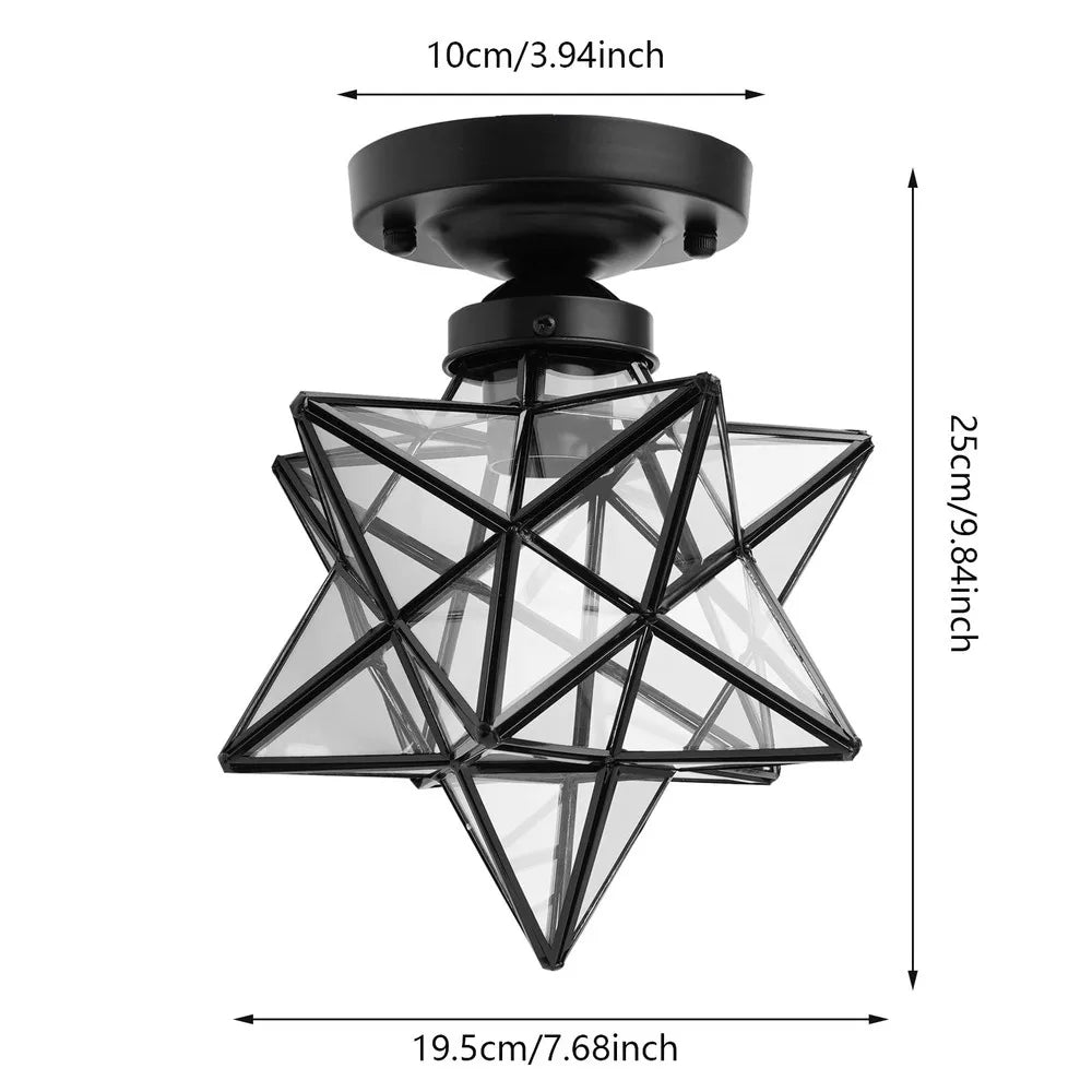 Moravian Star Ceiling Light 360 degree Illumination