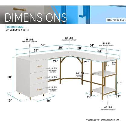 Office Desk L-shape desk