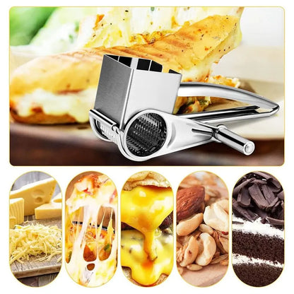 Stainless Steel Hand-Cranked Rotary Cheese Grater Ginger Shredder