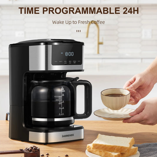 Programmable Drip Coffee Maker 12 Cup with Iced Coffee Function, Touch Screen