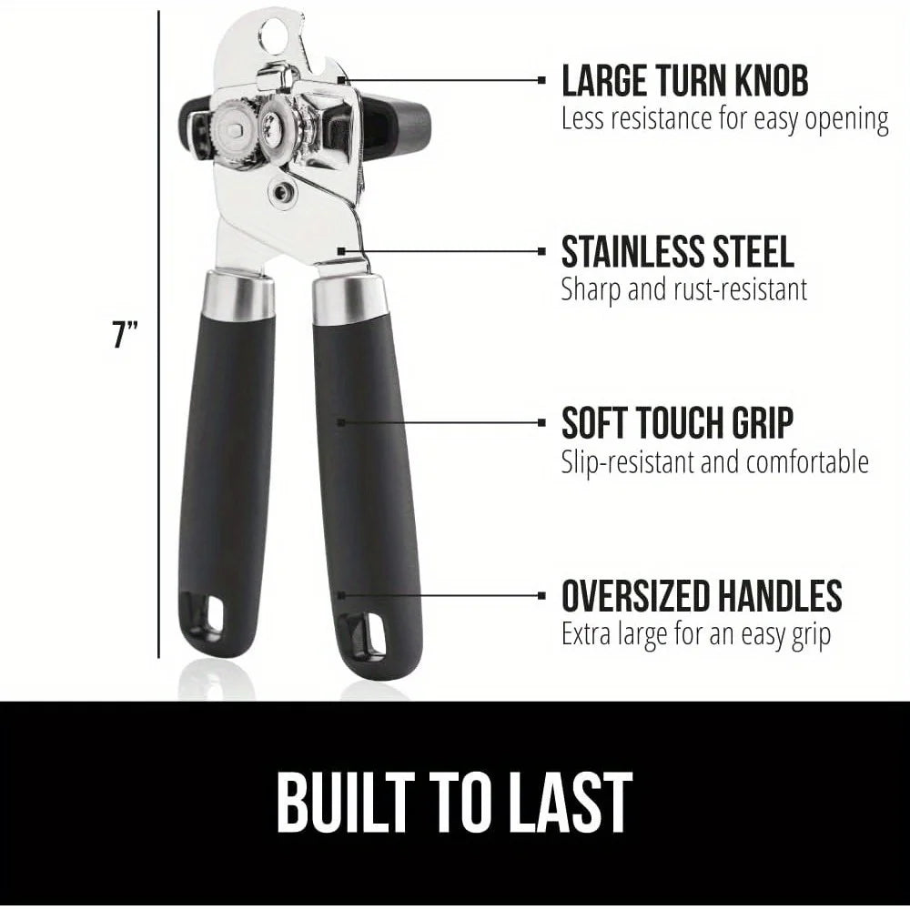 Heavy Duty Stainless Steel Smooth Edge Manual Hand Held Can Opener