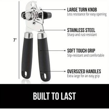 Heavy Duty Stainless Steel Smooth Edge Manual Hand Held Can Opener