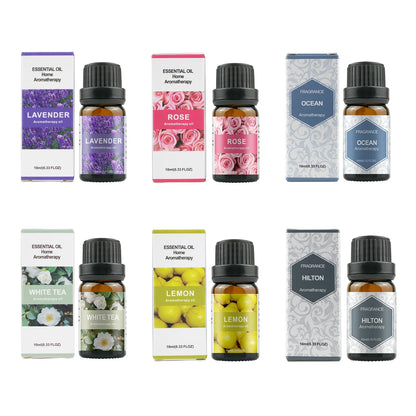 500ML Aromatherapy Oil Diffuser with (Lavender/Rose/Jasmine/Lemon/Hilton/Ocean)