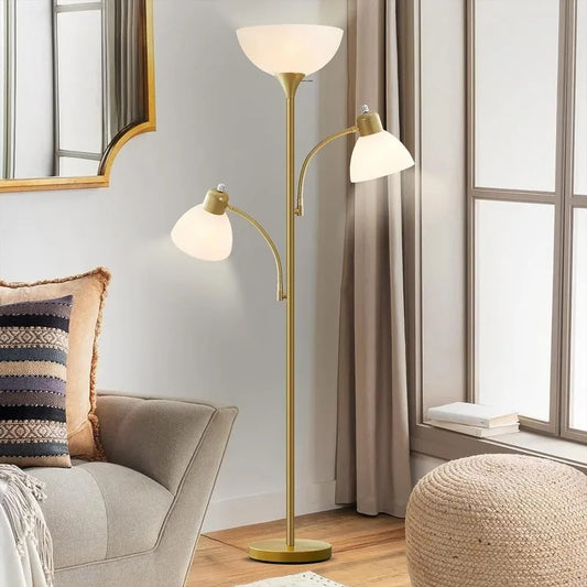 Torchiere Floor Lamps for Living Room, 3 Light Tree Floor Lamp