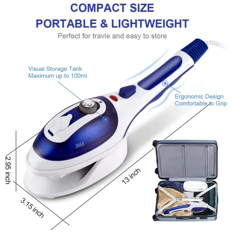 Garment Steamer for Home & Travel - Iron Clothes Generator