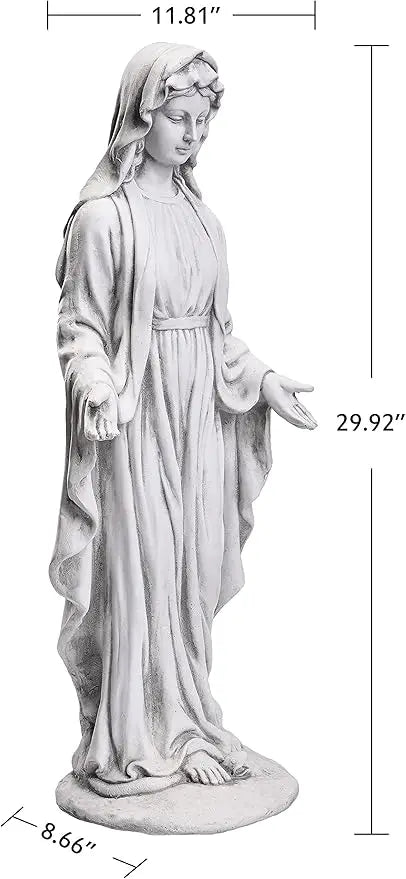 Garden Statues Praying Angel Statue 31.1" Grave Decorations Magnesium Oxide