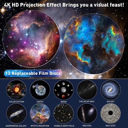 Star Projector,13 in 1 Planetarium Galaxy Projecto,360°Rotation