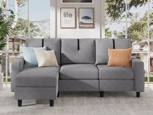 L Shaped Sectional Sofas 3 Seater Couch Modern