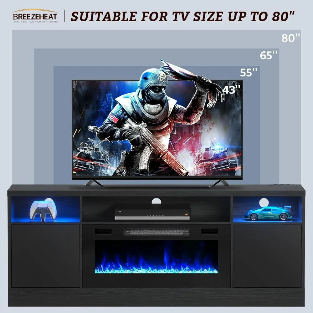 Electric Fireplace TV Stand-Led Entertainment Center