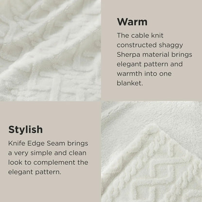 Sherpa All Sizes Blanket for Bed- Fuzzy Soft Cozy Blanket