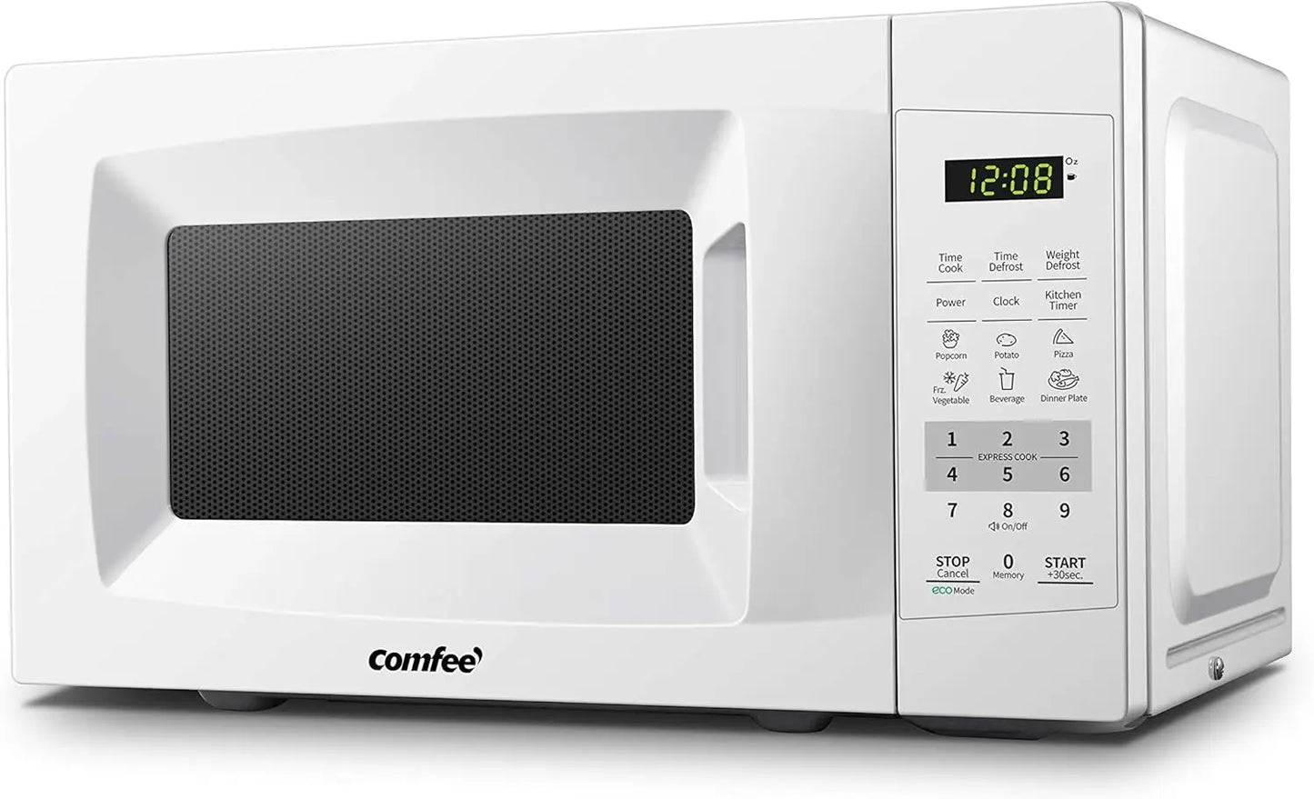 Countertop Microwave Oven with Sound On/Off, ECO Mode and Easy One-Touch Buttons