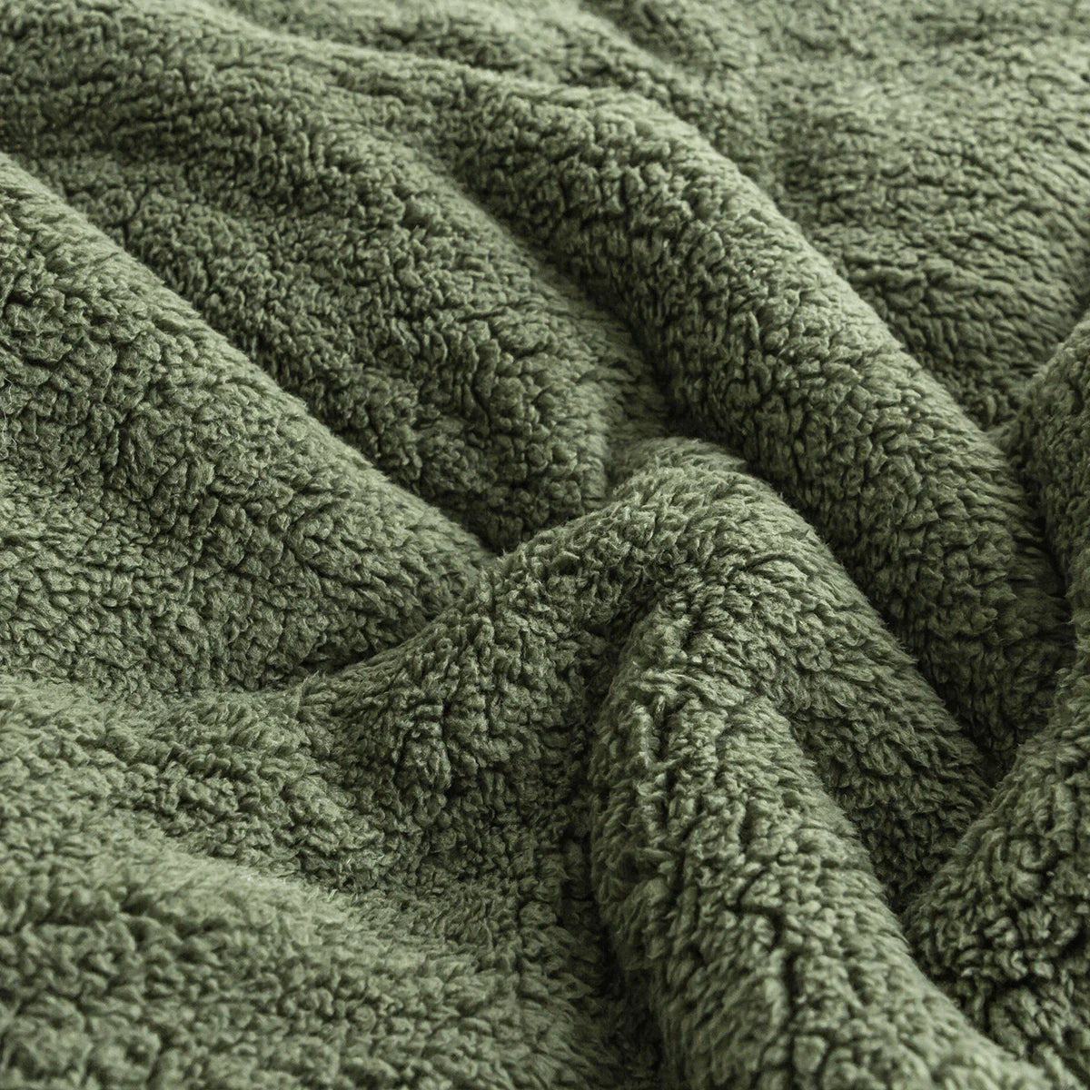 Warm Ultra-Soft Sherpa Bedding Comforters Sets , Light Weight Fluffy Fleece Down Alternative