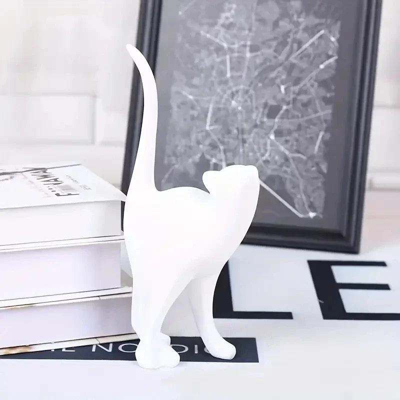 Resin Couples Cat Statues for Home Decorations Animal Figurine