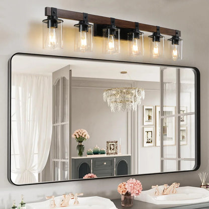 6Light Bathroom Vanity Light Wall Lights for Mirror Wall Sconces Bulbs Not Included