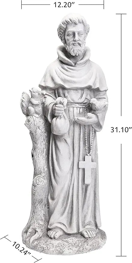 Garden Statues Praying Angel Statue 31.1" Grave Decorations Magnesium Oxide