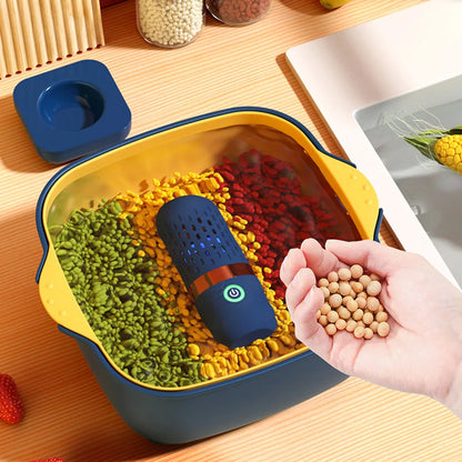 Vegetable Cleaning Machine Capsule Shape Portable Ultrasonic Wireless