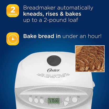 Express bake Bread Maker with Gluten-Free Setting, 2 Pound, White