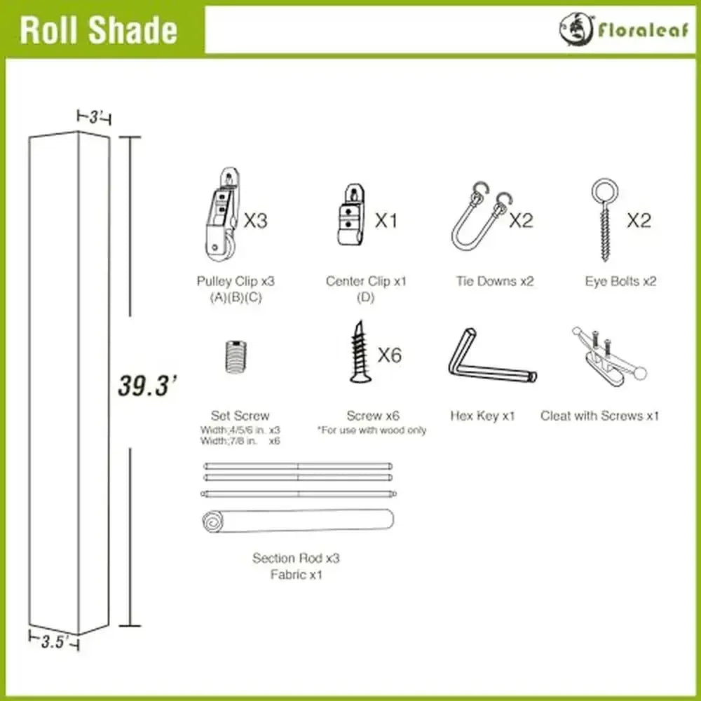 Roller Shades Window Blinds Porch Balcony Vinyl Coated Wire