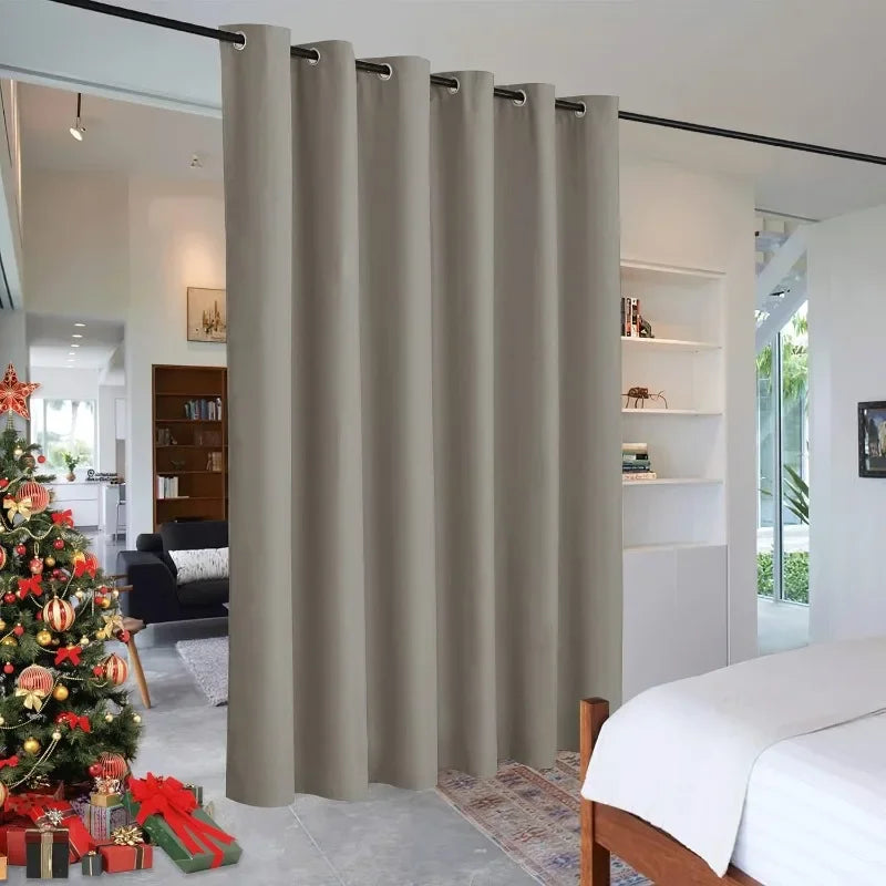 Privacy Curtain for Sliding Glass Door, Light Block Noise Reduce Insulated Ceiling to Floor