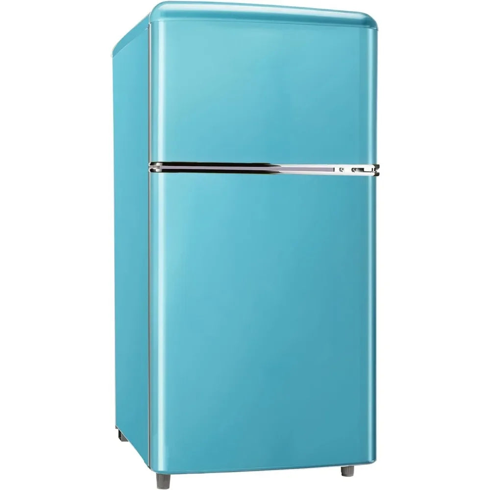 3.5 Cu.Ft Mini Fridge with Freezer, 2 Door Refrigerator with 7 TEMP Modes