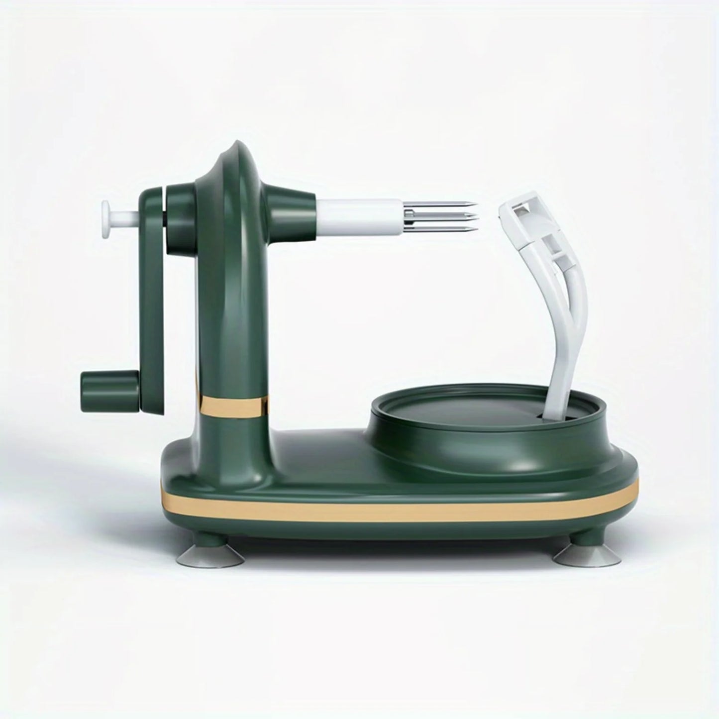 Steel Peeler & Slicer - Automatic Rotating Fruit Cutter