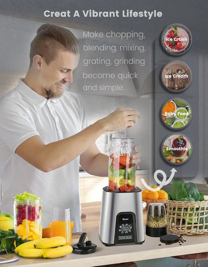 Personal Blender 1000W Smoothie Blender for Shakes and Smoothies