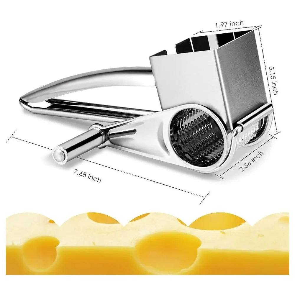 Stainless Steel Hand-Cranked Rotary Cheese Grater Ginger Shredder