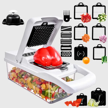 26 piece set of multifunctional vegetable slicer, household planer