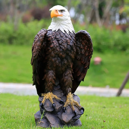 Garden and Yard Statue-Flight of Freedom American Bald Eagle